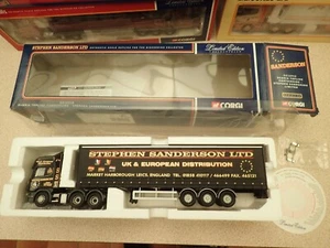 Corgi 1:50 CC12912 Scania Topline Curtainside Sanderson Undisplayed MIB - Picture 1 of 17