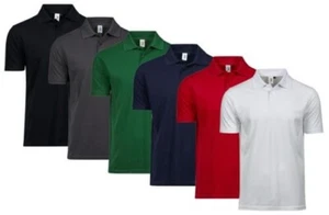 Tee Jays Power Organic Cotton Short Sleeve Piqu� Polo Shirt - Picture 1 of 7