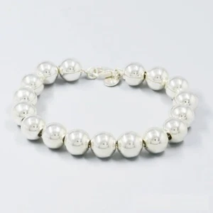 Tiffany & Co. Hardware Ball Chain Bracelet 925 Silver Length 18.0cm - Picture 1 of 7