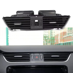 Car Center A/C Air Vent Outlet Grille For Skoda Octavia 3 MK3 A7 2015-2021 Black - Imagen 1 de 5