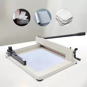 NEW Heavy Duty Guillotine Paper Cutter - 17" Commercial Metal Base A3/A4 Trimmer - Picture 1 of 12