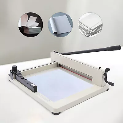 NUEVO cortador de papel guillotina de alta resistencia - recortadora de papel con base de metal comercial de 17" A3/A4 Foto 1 de 4