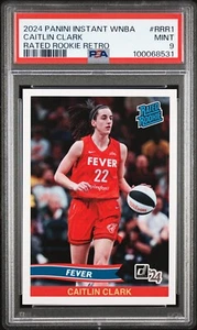 2024 Panini Instant WNBA Rated Rookie Retro Caitlin Clark RC /8329 PSA 9 QTY - Picture 1 of 6