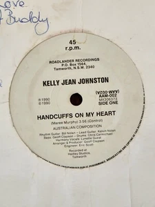 Kelly Jean Johnston "Handcuffs On My Heart" 1990 ROADLANDER Oz 7" 45rpm - Picture 1 of 3