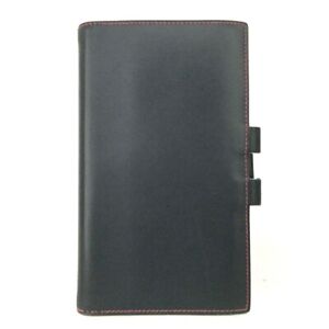 HERMES Agenda Navy blue Box Calf Leather Notebook Cover/9W0494