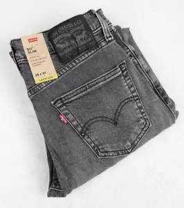 Jeans uomo Levi's 511 slim elasticizzato tg 28/30 nero/grigio nuovo con etichetta - Foto 1 di 9