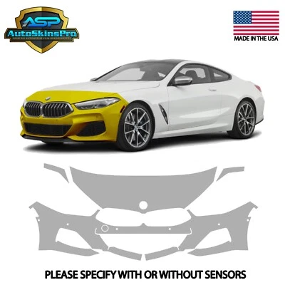 Precut Paint Protection Film (PPF) 19-25 BMW 840i/840i Gran Coupe Partial Front - Image 1 of 4