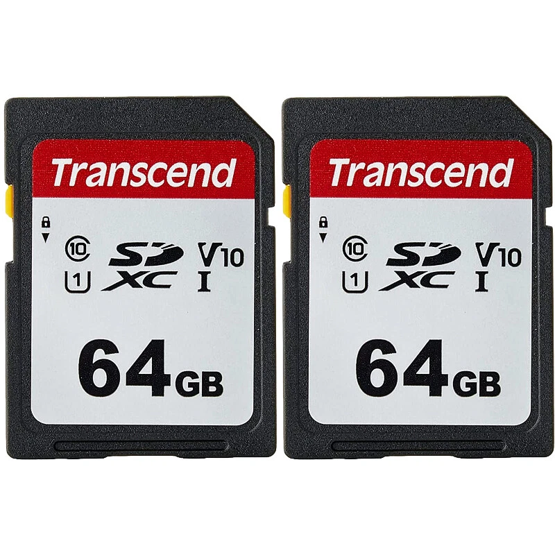 2 x Transcend 64GB SD Memory Card for Canon G1 X, G5 X,G7 X, G9 X, SX740, SX620  - Image 1 of 2