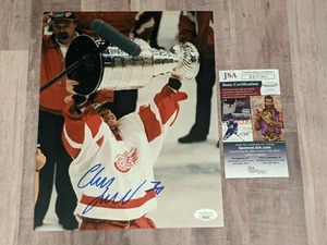 JSA Chris Osgood Signed Norman James 8x10 Photo COA 1997 Stanley Cup Red Wings - Picture 1 of 3