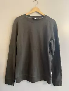 Felpa pullover The North Face M's Terry Crewneck top BLack verde heather M - Foto 1 di 6