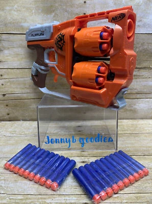 2013 Hasbro Nerf Zombie Strike Flipfury Blaster W/32 Darts Wow NR - Image 1 of 4