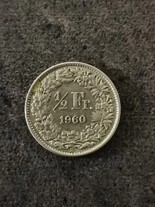 1/2 FRANC SUISSE ARGENT 1952 B BBERN / SWITZERLAND SILVER - Bild 1 von 2