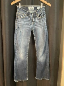 Daytrip Jeans Lynx Bootcut Low Rise Ankle Distressed Women's Size 26R - Picture 1 of 6