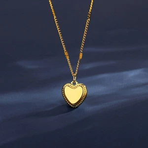 BENIAMINO Edelstahl Kette mit Anhänger GG Vacuum Plating Stainless Steel OVP - Bild 1 von 7