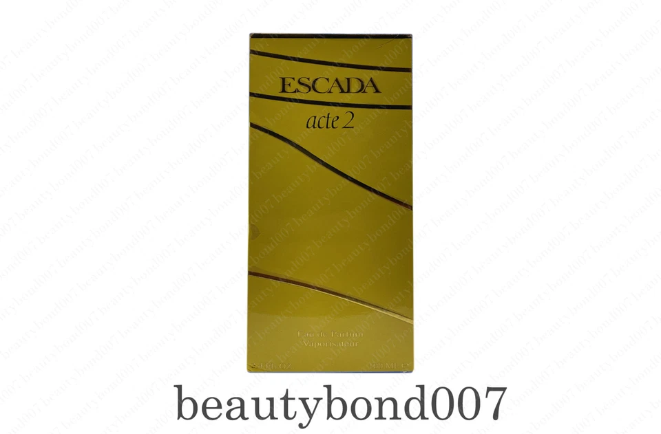 Escada Acte 2 Perfume  Eau De Parfum Spray 3.4 fl oz / 100 ml New Sealed box - Image 1 of 1