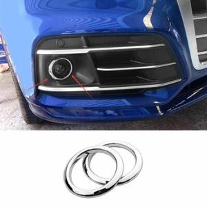 Fit For Audi Q5 2018-2020 2023 ABS Chrome Front Fog Light Lamp Cover Trim 2PCS - Bild 1 von 6