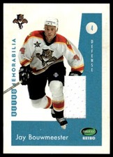 2002-03 PARKHURST RETRO JERSEY Jay Bouwmeester Florida Panthers #C4 R76