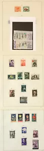 55 sellos de Rumania 1956 mezclados como nuevos/usados en muy buen estado+ en páginas de álbumes especiales antiguos - Imagen 1 de 2