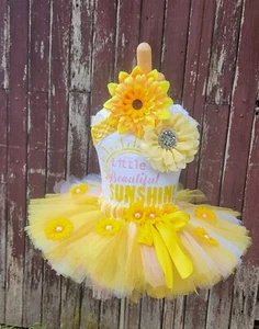 Sunshine baby tutu set - Sunshine smash cake tutu set- little Sunshine outfit - Picture 1 of 6