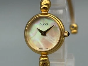 [Excellent+5]  Gucci 2700L 20mm Shell Dial Bangle Quartz Women's Watch - Picture 1 of 15