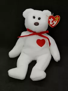 Original BROWN NOSE Rare Ty Beanie Baby VALENTINO D.O.B 2-14-94 - Picture 1 of 6