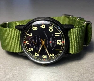 Shturmanskiye watch in military style POBEDA Yuri Gagarin First cosmonaut - Picture 1 of 11