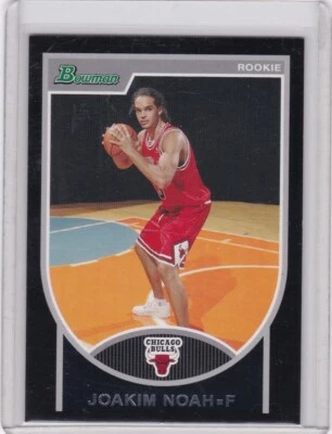 Баскетбольная карточка 2007 Bowman No116 Joakim Noah дебютант Chicago Bulls 2772/2999 Mt - Изображение 1 из 2