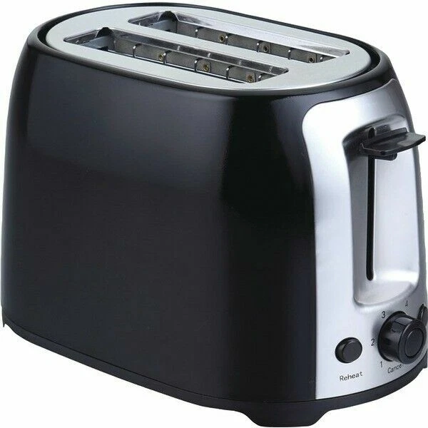 Brentwood 2 Slice Cool Touch Toaster Black and Stainless Steel