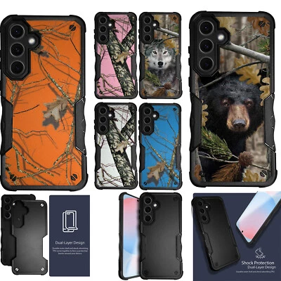 CASESONDECK For [Samsung Galaxy A16 5G][DUAL TACTICAL][Hybrid Two Piece Case]Combat Camo