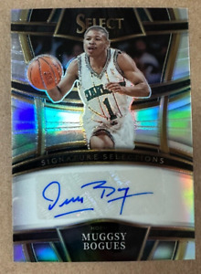 2022 Panini Select Basketball Muggsy Bogues Silver autograph auto Hornets