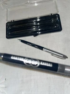 VTG Starlite Ballpoint Pen Set Ever-sharpe  Coop In Case - Picture 1 of 11