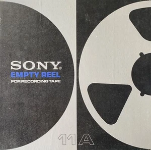Sony 10" Empty Metal Reel, Classic 3 Window Silver, Original Box + Bag - Picture 1 of 2