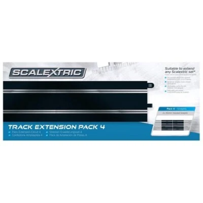 Scalextric C8526 Track Extension Pack 4 - Standard Sraights x4 Slot Car Track Foto 1 de 2
