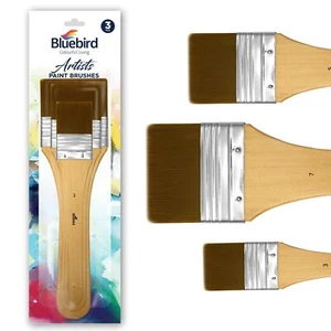 Bluebird Premium Paint Brushes for Gesso, Glues, Varnishes & Stains, Pack of ... - Picture 1 of 8