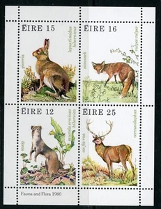 Ireland 1980 Fauna and Flora Minisheet Position 5, Scott 483a SG MS465 MNH - Picture 1 of 3