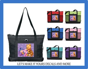 BABY POOH & FRIENDS CUSTOM TOTE PURSE SPORTS GYM SCHOOL OVERNIGHT DIAPER BAG - Picture 1 of 10
