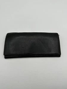 Luxury Bi Fold Wallet Black Brown Authentic Leather - Picture 1 of 9