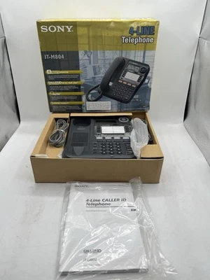Sony IT-M804 4-Line Corded Phone with Caller ID Color Gray - Image 1 of 4