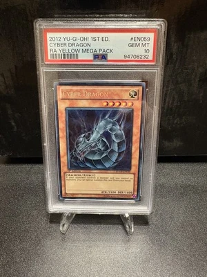 Yugioh Cyber Dragon RYMP-EN059 Secret Rare 1st Edition PSA 10 - Image 1 of 2