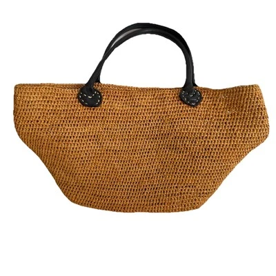 Bolsa tote Annabel Ingall Austrália Raphia ráfia praia natural costeira  - Imagem 1 de 4