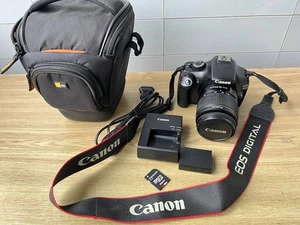 Canon EOS 1100D 12MP Black Digital SLR Camera + Lens, Case, Battery And Card 16G - Picture 1 of 22