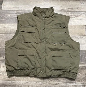 Vintage Men’s Stag Hill Haband Hunting Vest Size 5X Green Warm Outdoor Gear EUC - Picture 1 of 7