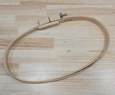 Large 15" Wide Oval Wooden Needlepoint Hoop Quilting Embroidery Cross Stitch - Image 1 of 4