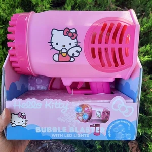 NEU Hello Kitty Bubble Blaster mit LED Lichtern Bubble Spielzeug - Bild 1 von 7