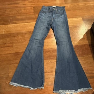 Judy Blue Super Bell Bottom Jeans Women’s 3/26 26x30 High Waist Blue Stretch - Picture 1 of 7