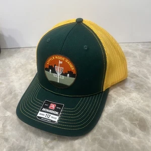 Little Rock Games Disc Golf Cap / Hat by Richardson Adjustable Snap Strap Green - Picture 1 of 9