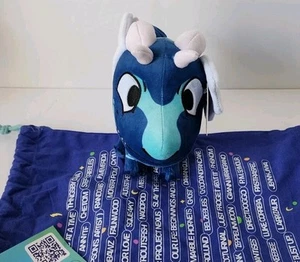 Swordfish GITD Plush Troutsfish Instagram Artist Comics Makeship Only 695 RARE! - Picture 1 of 13