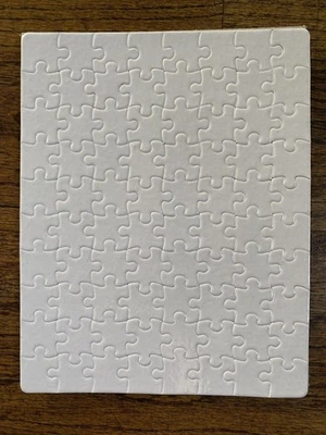 Quebra-cabeça de sublimação em branco transferência de pressão térmica faça você mesmo artesanato acabamento brilhante - Imagem 1 de 4