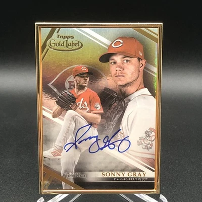 2021 Topps Gold Label Sonny Gray Framed Auto #FA-SGR Reds - Image 1 of 2