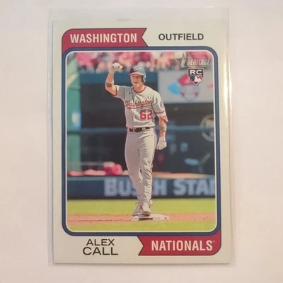 2023 Topps Heritage Baseball - Washington Nationals - #354 Alex Call (RC) - Image 1 of 4